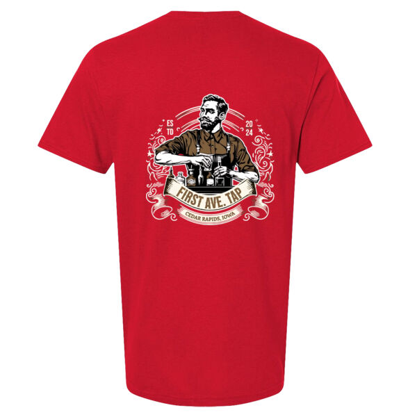 1st Avenue Tap- Adult Softstyle T-Shirt- Red Thumbnail