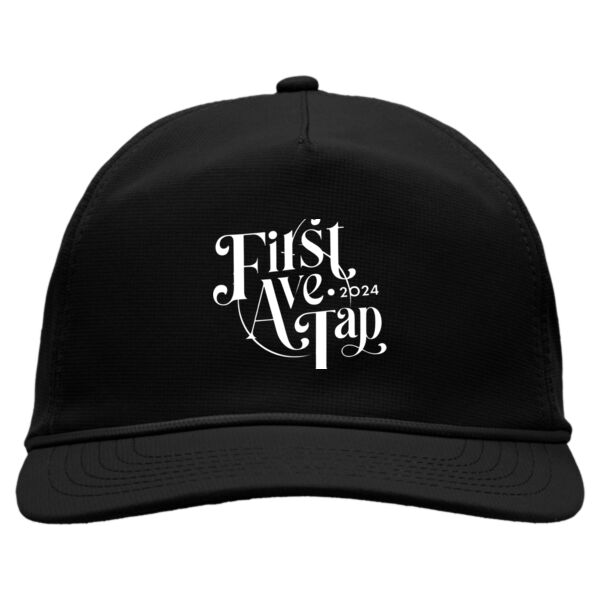 1st Avenue Tap- Five-Panel Ripstop Cap- Black Thumbnail