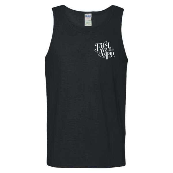 1st Avenue Tap- Unisex Heavy Cotton™ Tank Top- Black Thumbnail