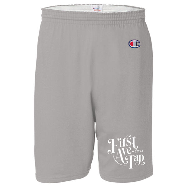 1st Avenue Tap- Cotton Gym Shorts- Grey Heather Thumbnail
